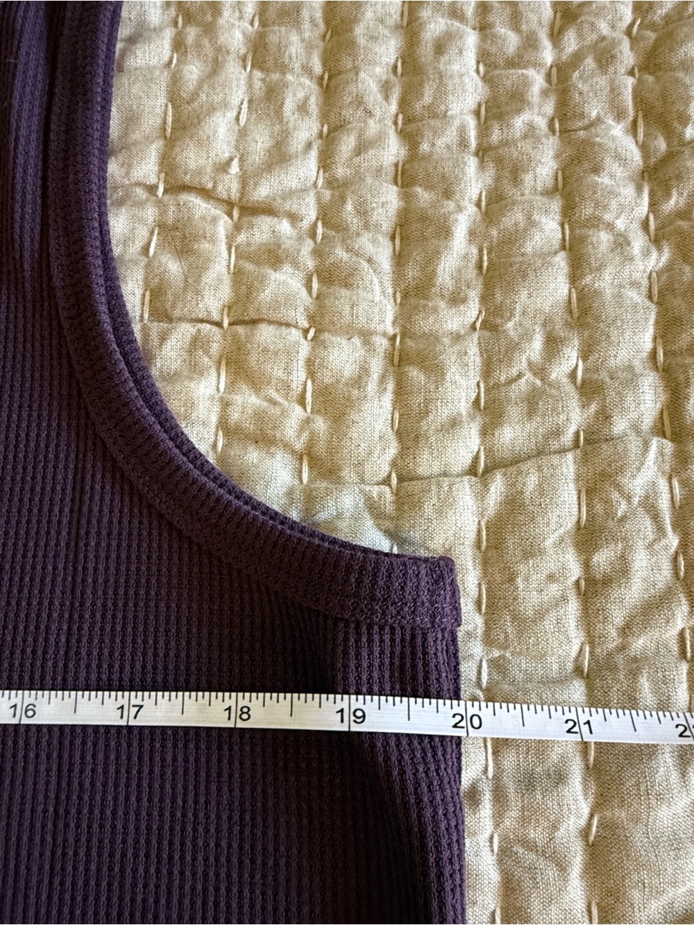 Cozy Earth bamboo ribbed Tank Top XXL Plum NWT - Picture 6 of 7